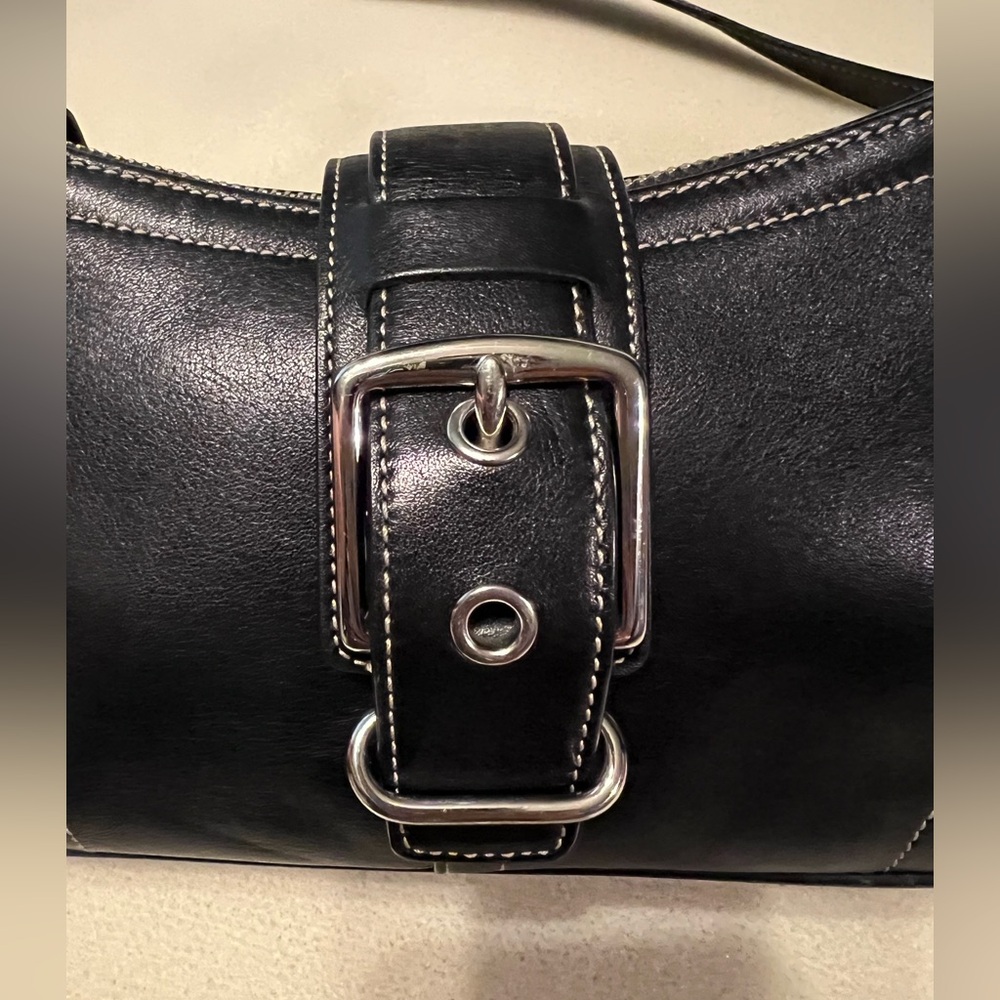COACH Hampton 7540 Black Demi Buckle SOHO Crossbody Mini Bag Vintage Y2K - Picture 7 of 14